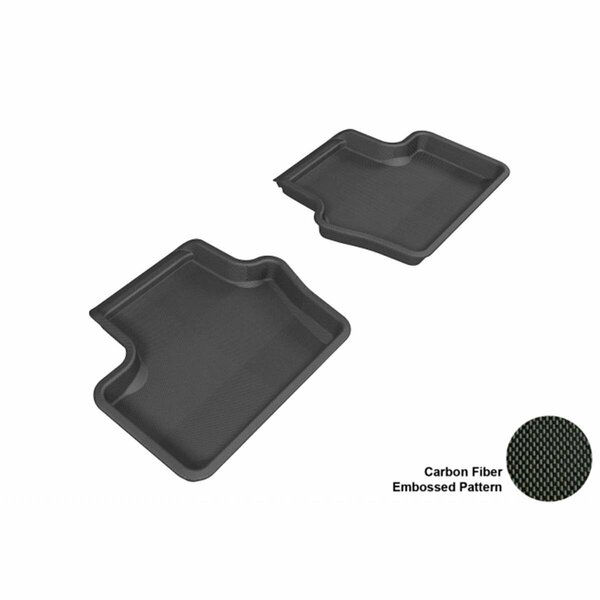 3D Maxpider JEEP COMPASS 2007-2014 KAGU BLACK R2 Floor Mat L1JP00821509